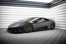 Seitenschweller Ansatz Cup Leisten passend für Lamborghini Huracan EVO schwarz Hochglanz
