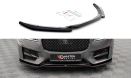 Cup Spoilerlippe Front Ansatz V.1 passend für Jaguar XF R-Sport Mk2 schwarz Hochglanz