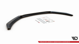 Cup Spoilerlippe Front Ansatz V.1 passend für Jaguar XF R-Sport Mk2 schwarz Hochglanz