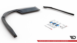 Street+ Heck Ansatz Flaps passend für Jaguar XF R-Sport Mk2 schwarz Hochglanz