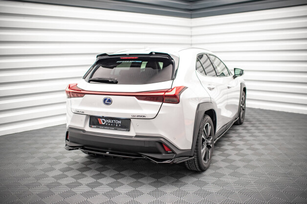 Heck Spoiler Aufsatz Abrisskante passend für Lexus UX Mk1 schwarz Hochglanz