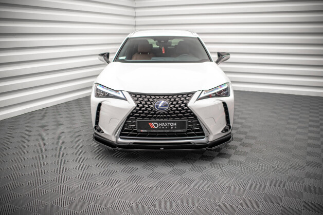 Street+ Spoilerlippe Front Ansatz passend für Lexus UX F-Sport Mk1 schwarz Hochglanz