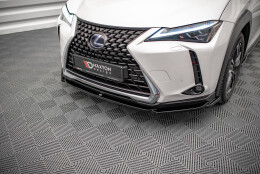 Cup Spoilerlippe Front Ansatz für Lexus UX F-Sport Mk1 schwarz Hochglanz