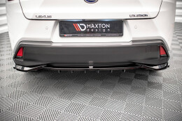 Mittlerer Cup Diffusor Heck Ansatz DTM Look passend für Lexus UX Mk1 schwarz Hochglanz