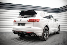 Heck Spoiler Aufsatz Abrisskante passend für VW Touareg R-Line Mk3 schwarz Hochglanz