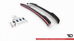 Heck Spoiler Aufsatz Abrisskante passend für VW Touareg R-Line Mk3 schwarz Hochglanz
