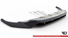 Cup Spoilerlippe Front Ansatz passend für VW Touareg R-Line Mk3 schwarz Hochglanz