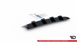 Street+ Heck Ansatz Diffusor passend für VW Touareg R-line Mk3 schwarz Hochglanz