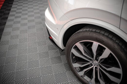 Heck Ansatz Flaps Diffusor für VW Touareg R-line Mk3 schwarz matt