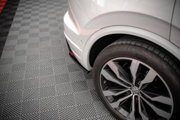 Heck Ansatz Flaps Diffusor passend für VW Touareg R-line Mk3 schwarz Hochglanz