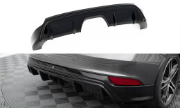 Heck Ansatz Diffusor passend für Ford Focus ST Mk3 FL (RS-Look) schwarz Hochglanz