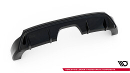 Heck Ansatz Diffusor passend für Ford Focus ST Mk3 FL (RS-Look) schwarz Hochglanz