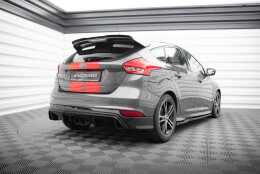 Street+ Heck Ansatz Diffusor passend für Ford Focus ST Mk3 FL (RS-Look) schwarz Hochglanz