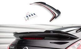 Heck Spoiler Aufsatz Abrisskante passend für Nissan 370Z Nismo Facelift schwarz Hochglanz