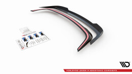 Heck Spoiler Aufsatz Abrisskante passend für Nissan 370Z Nismo Facelift schwarz Hochglanz