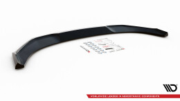 Cup Spoilerlippe Front Ansatz V.1 für Nissan 370Z Nismo Facelift schwarz Hochglanz