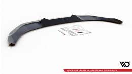 Cup Spoilerlippe Front Ansatz V.2 für Nissan 370Z Nismo Facelift schwarz Hochglanz