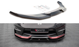 Cup Spoilerlippe Front Ansatz V.2 passend für Nissan 370Z Nismo Facelift schwarz Hochglanz