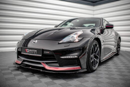 Cup Spoilerlippe Front Ansatz V.2 passend für Nissan 370Z Nismo Facelift schwarz Hochglanz