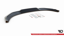 Cup Spoilerlippe Front Ansatz V.3 für Nissan 370Z Nismo Facelift schwarz Hochglanz