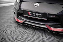 Cup Spoilerlippe Front Ansatz V.3 passend für Nissan 370Z Nismo Facelift schwarz Hochglanz