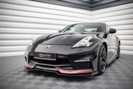Cup Spoilerlippe Front Ansatz V.3 passend für Nissan 370Z Nismo Facelift schwarz Hochglanz