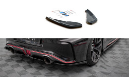 Heck Ansatz Flaps Diffusor für Nissan 370Z Nismo FL schwarz Hochglanz