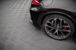 Heck Ansatz Flaps Diffusor passend für Nissan 370Z Nismo Facelift schwarz Hochglanz