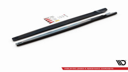 Seitenschweller Ansatz Cup Leisten V.2 für Nissan 370Z Nismo Facelift schwarz Hochglanz