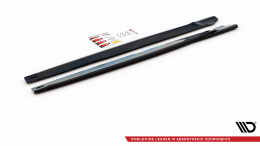Seitenschweller Ansatz Cup Leisten V.2 passend für Nissan 370Z Nismo Facelift schwarz Hochglanz