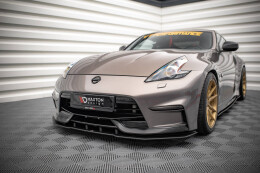 Street Pro Cup Spoilerlippe Front Ansatz für Nissan 370Z Nismo Facelift schwarz