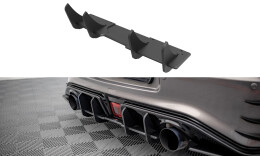 Street Pro Heckschürze Heck Ansatz Diffusor passend für Nissan 370Z Nismo Facelift SCHWARZ