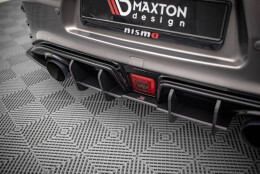 Street Pro Heckschürze Heck Ansatz Diffusor passend für Nissan 370Z Nismo Facelift SCHWARZ