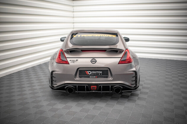 Street Pro Heck Ansatz Flaps Diffusor passend für Nissan 370Z Nismo Facelift SCHWARZ