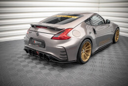 Street Pro Heck Ansatz Flaps Diffusor passend für Nissan 370Z Nismo Facelift SCHWARZ