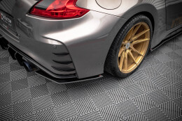 Street Pro Heck Ansatz Flaps Diffusor passend für Nissan 370Z Nismo Facelift SCHWARZ