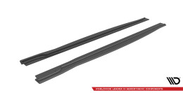 Street Pro Seitenschweller Ansatz Cup Leisten für Nissan 370Z Nismo Facelift SCHWARZ
