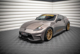 Street Pro Seitenschweller Ansatz Cup Leisten passend für Nissan 370Z Nismo Facelift SCHWARZ