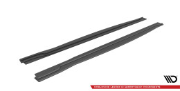 Street Pro Seitenschweller Ansatz Cup Leisten passend für Nissan 370Z Nismo Facelift SCHWARZ