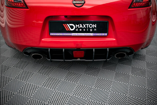 Street Pro Heckschürze Heck Ansatz Diffusor passend für Nissan 370Z Facelift SCHWARZ