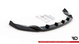 Cup Spoilerlippe Front Ansatz V.2 für Nissan 370Z Facelift schwarz Hochglanz