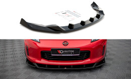Cup Spoilerlippe Front Ansatz V.2 passend für Nissan 370Z Facelift schwarz Hochglanz