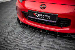 Cup Spoilerlippe Front Ansatz V.3 passend für Nissan 370Z Facelift schwarz Hochglanz