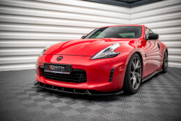 Cup Spoilerlippe Front Ansatz V.3 passend für Nissan 370Z Facelift schwarz Hochglanz