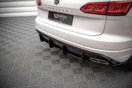 Street Pro Heckschürze Heck Ansatz Diffusor passend für VW Touareg R-Line Mk3 SCHWARZ
