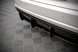 Street Pro Heckschürze Heck Ansatz Diffusor passend für VW Touareg R-Line Mk3 SCHWARZ