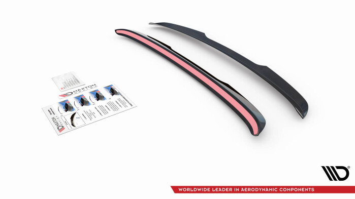 Heck Spoiler Aufsatz Abrisskante V.1 passend für Volvo V70 Mk3 schwarz Hochglanz