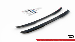 Heck Spoiler Aufsatz Abrisskante V.1 passend für Volvo V70 Mk3 schwarz Hochglanz