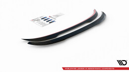 Heck Spoiler Aufsatz Abrisskante V.2 passend für Volvo V70 Mk3 schwarz Hochglanz