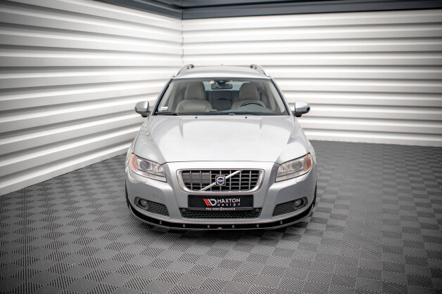 Cup Spoilerlippe Front Ansatz V.1 passend für Volvo V70 Mk3 schwarz Hochglanz